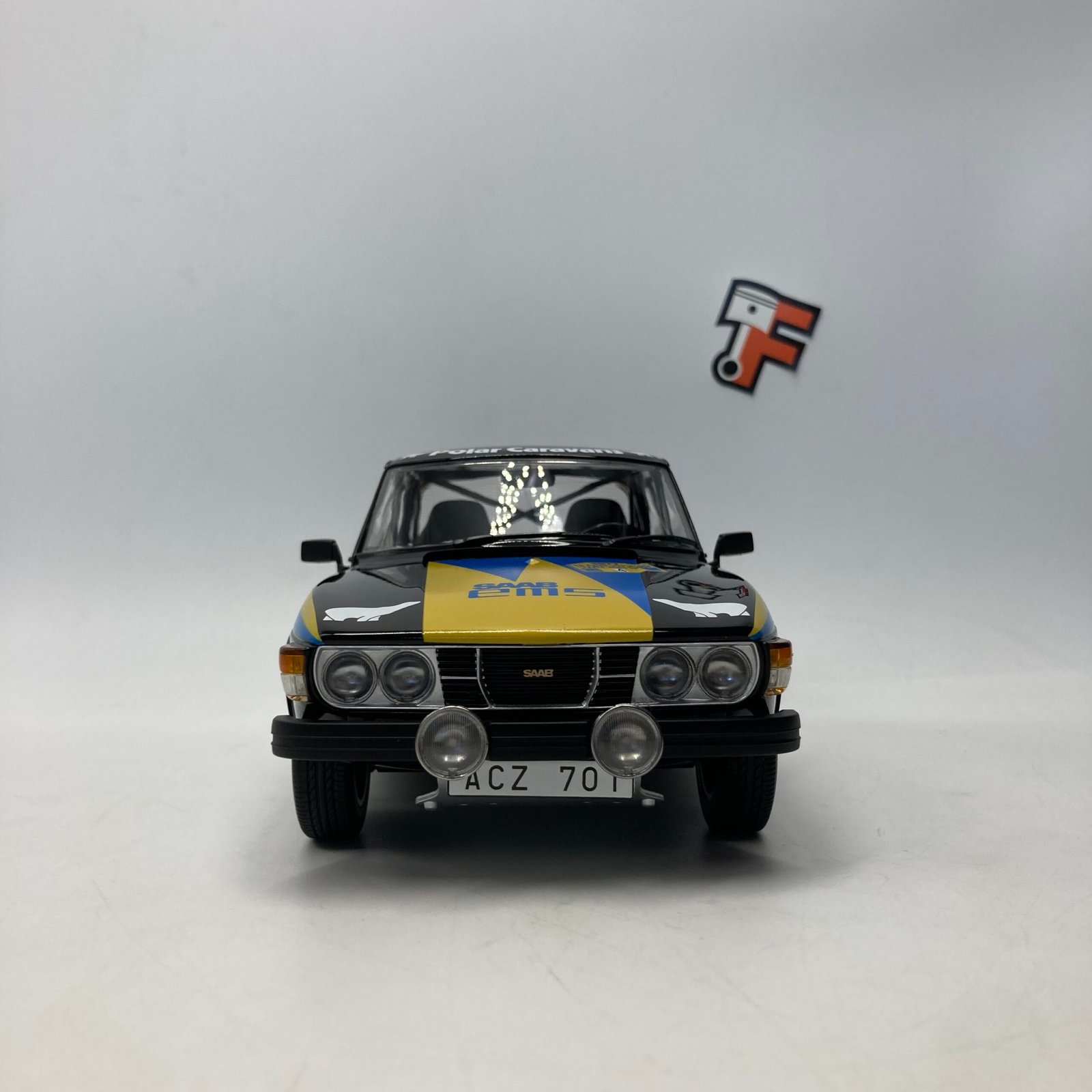 SAAB 99 EMS Rally SWEDEN 1977 No.4 S.Blomqvist / H.Sylvan – Image 2