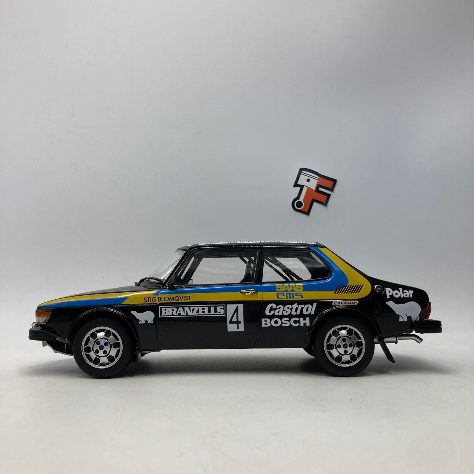 SAAB 99 EMS Rally SWEDEN 1977 No.4 S.Blomqvist / H.Sylvan – Image 4