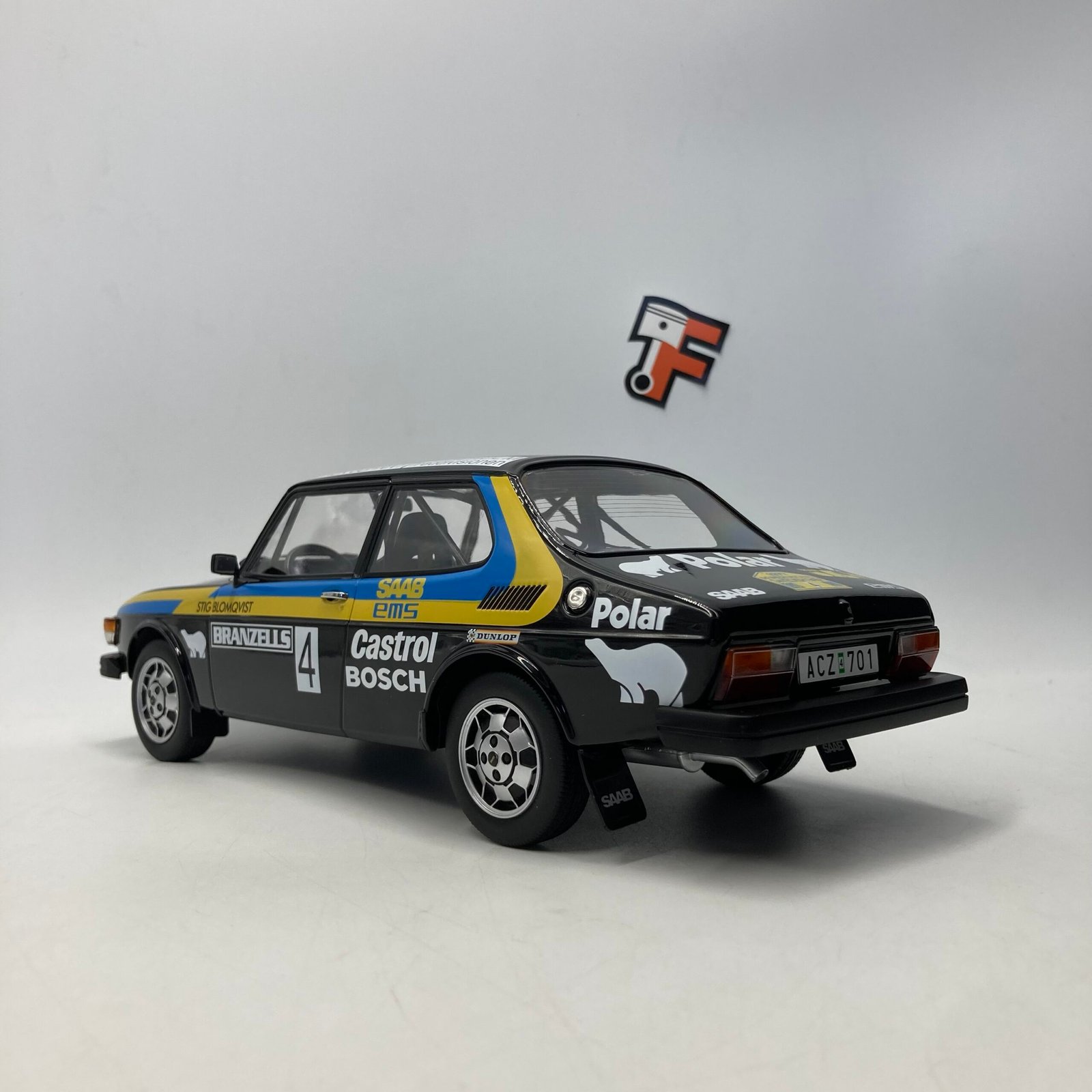 SAAB 99 EMS Rally SWEDEN 1977 No.4 S.Blomqvist / H.Sylvan – Image 5