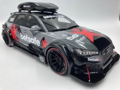 Miniature Audi RS6 C7 DTM Roof Top Cargo GT Spirit 1/18 série limitée vendue en Suisse