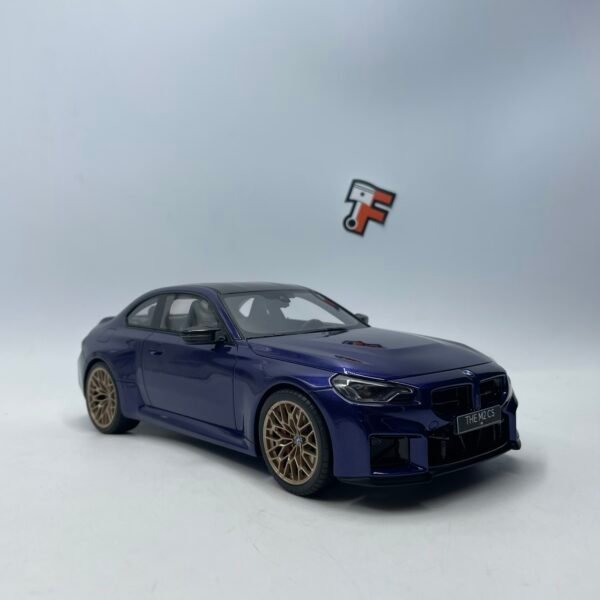 Miniature BMW M2 CS 2025 Blue GT Spirit 1/18 série limitée Suisse