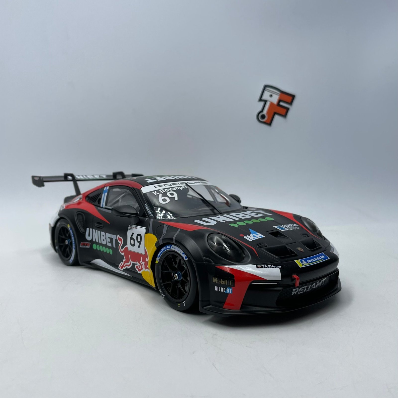 Miniature Porsche 911 GT3 Cup #69 Zolder 2024 Rovanperä Ixo 1/18 vendue en Suisse