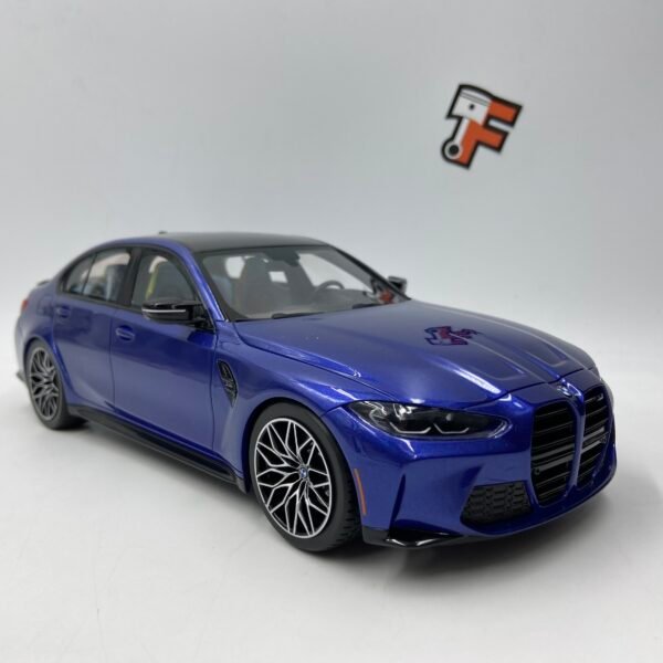 Miniature BMW M3 G80 Competition Portimão Blue 2022 Top Speed 1/18 vendue en Suisse