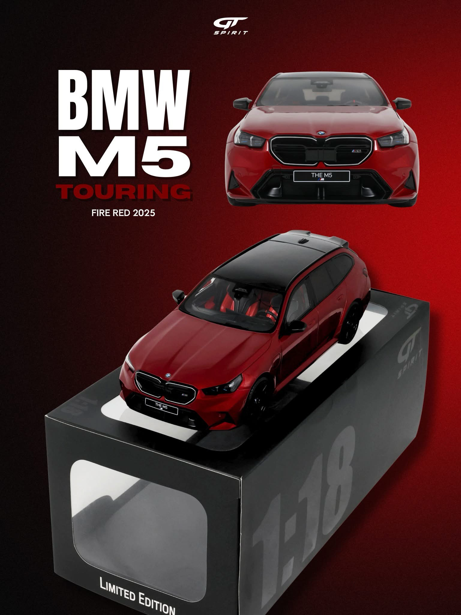 BMW M5 Touring 2025 Fire Red – Image 11