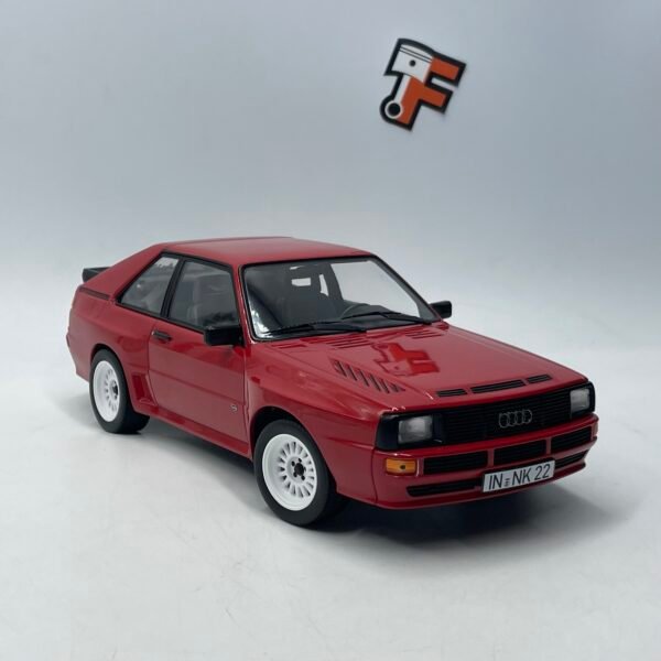 Miniature Audi Sport Quattro 1985 rouge tornado Norev 1/18 vendue en Suisse