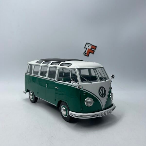 Miniature Volkswagen T1 Samba Green White 1962 Solido 1/18 vendue en Suisse