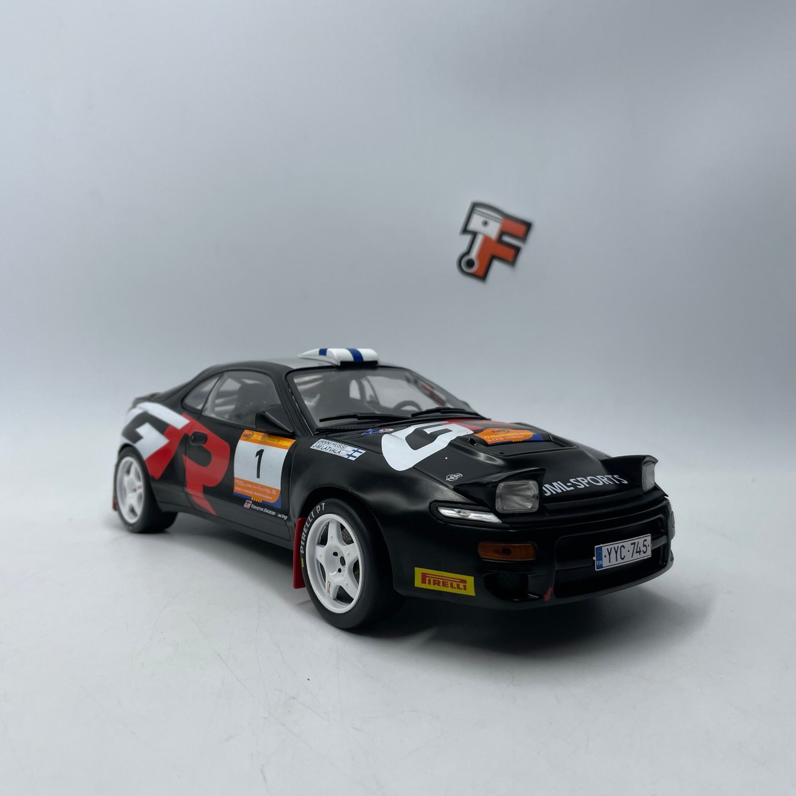 Miniature Toyota Celica GT-FOUR ST185 Winner Rally Costa Brava 2025 Ixo 1/18 Suisse