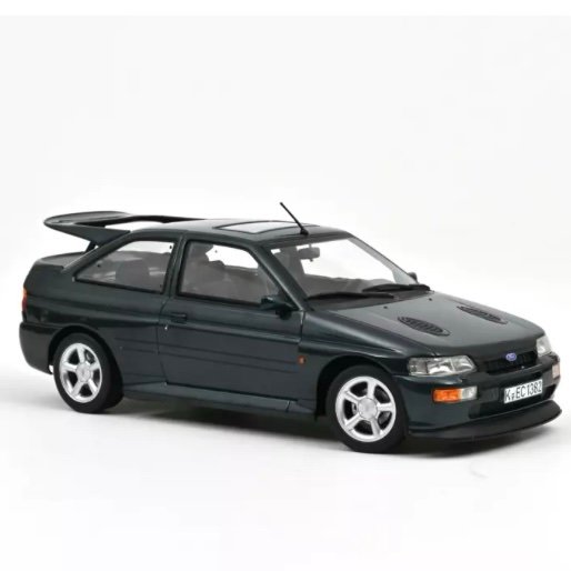 Miniature Ford Escort RS Cosworth 1992 Green Blue Norev vendue en Suisse