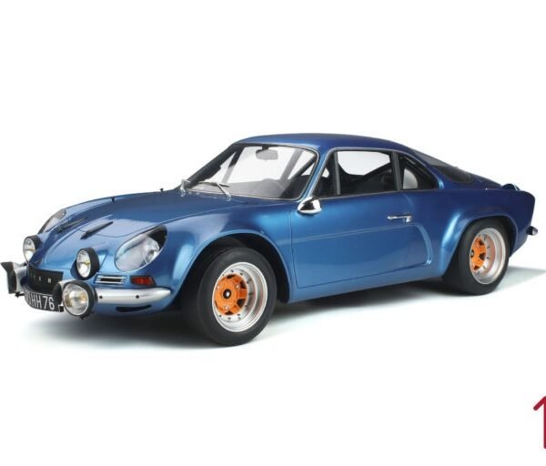 Miniature Alpine A110 1800 Gr.4 1973 GT Spirit 1/8 avec cloche de protection vendue en Suisse