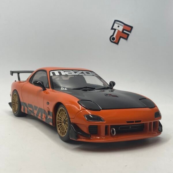 Miniature Mazda RX-7 FD Streetfighter Orange 1994 Solido vendue en Suisse