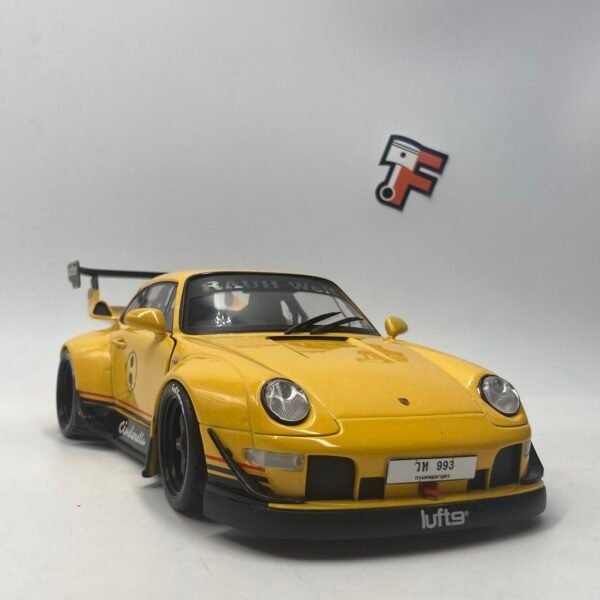 Miniature Porsche 911 RWB Cinderella Yellow 2020 Solido 1/18 vendue en Suisse