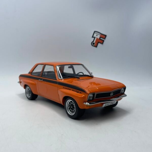 Miniature Opel Ascona A Orange Black 1973 Model Car Group 1/18 vendue en Suisse