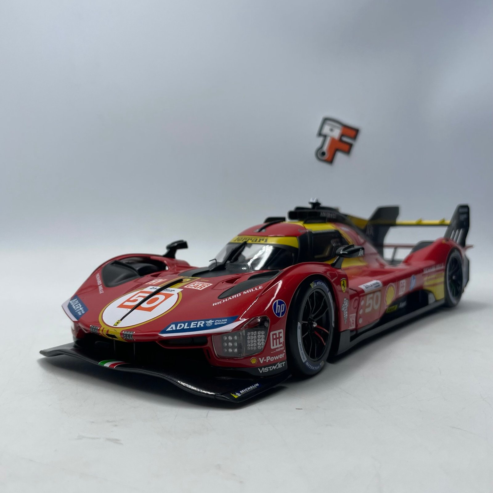Ferrari 499P 3.0L Turbo V6 #50 Winner 24H Le Mans 2024 AF Corse – Image 3
