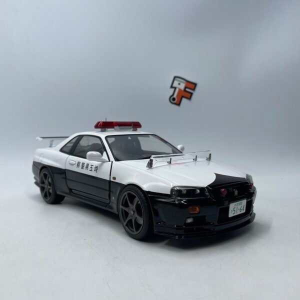 Miniature Nissan Skyline GT-R BNR34 Japan Police 1999 Solido 1/18 vendue en Suisse