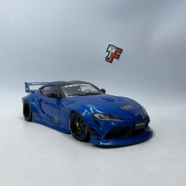 Miniature Toyota GR Supra LBWK Liberty Walk 2025 Blue Metallic Solido 1/18 vendue en Suisse