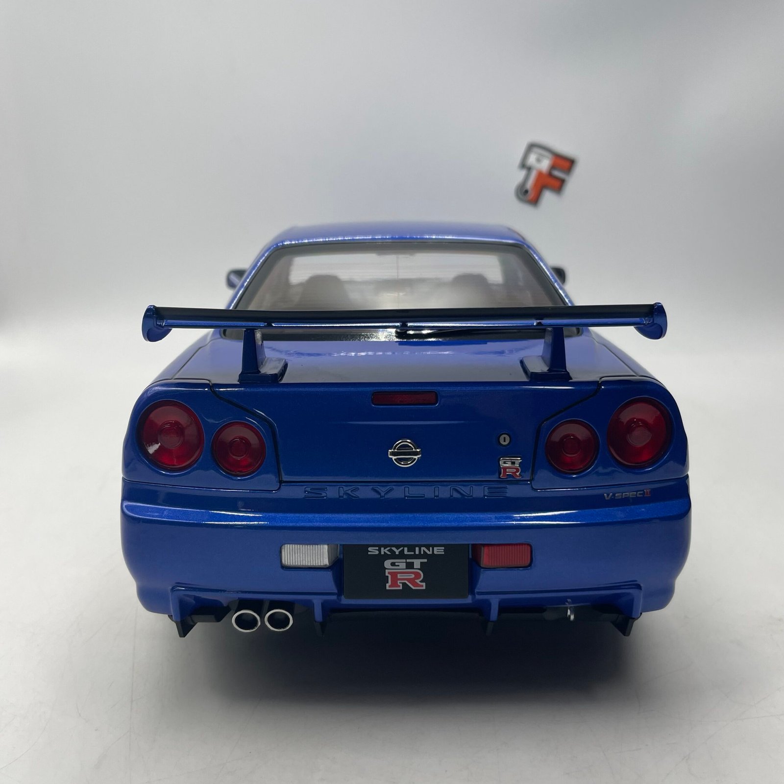 Nissan Skyline GT-R R34 V-Spec II BBS 2001 Blue 1/12 – Image 6