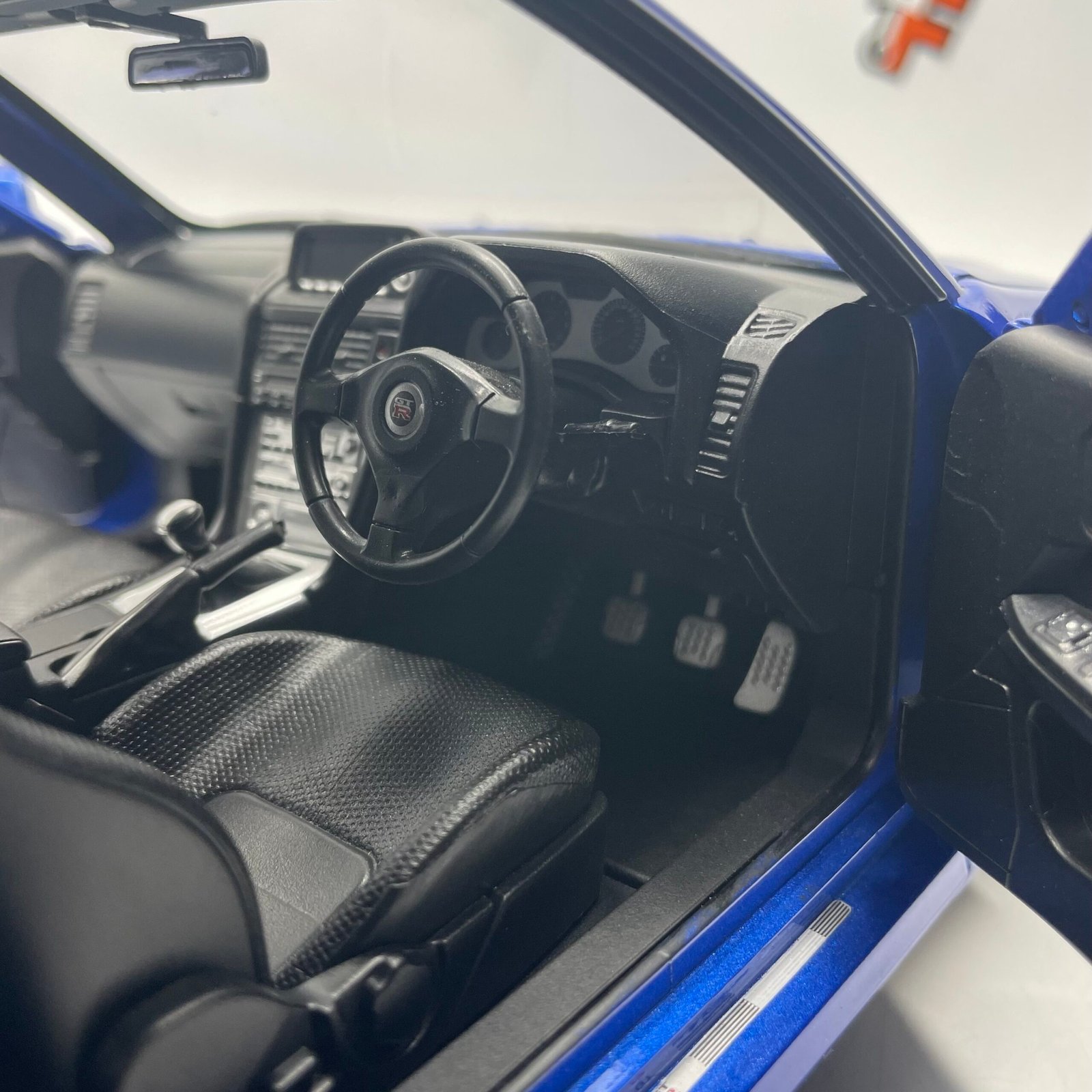 Nissan Skyline GT-R R34 V-Spec II BBS 2001 Blue 1/12 – Image 9