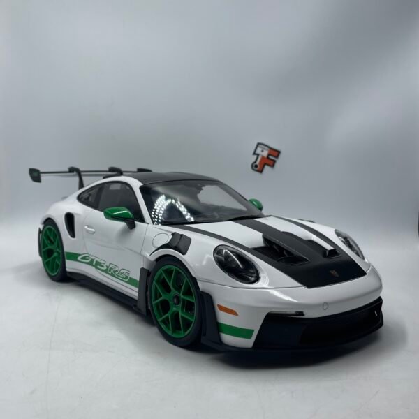Miniature Porsche 911 GT3 RS Tribute to Carrera RS 2022 White Green 1/12 Norev vendue en Suisse