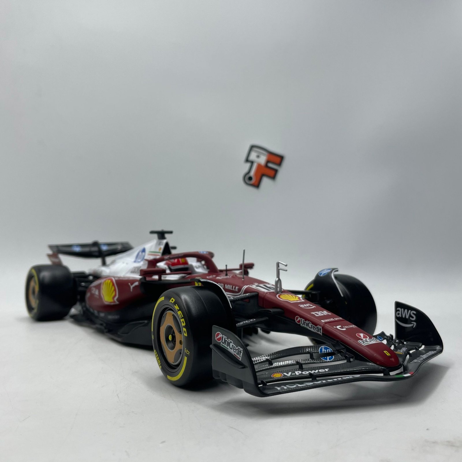 Miniature Ferrari SF-25 Charles Leclerc Monza 2025 Bburago 1/18 vendue en Suisse