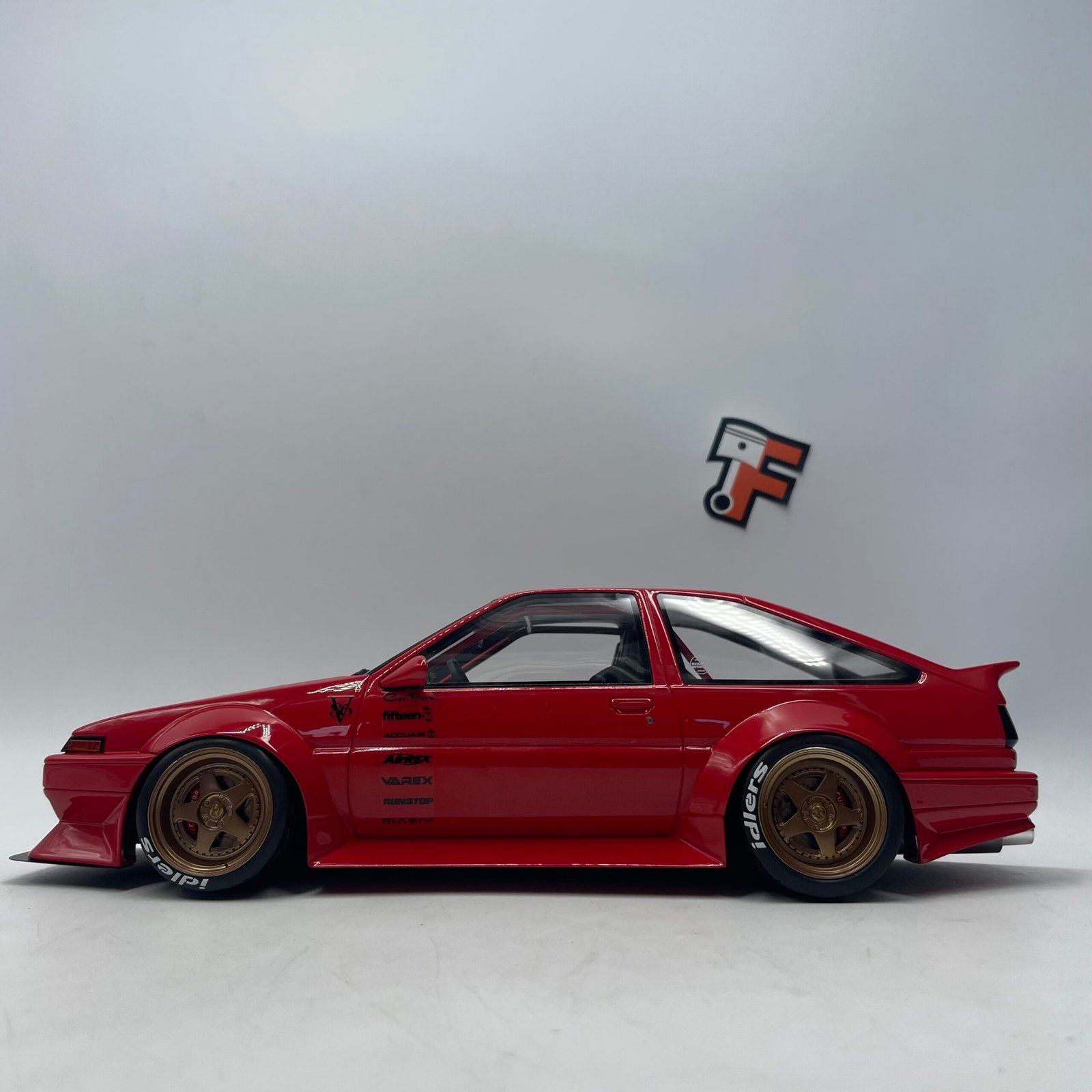 Toyota AE86 Sprinter Trueno Widebody RWB 1986 Red – Image 4