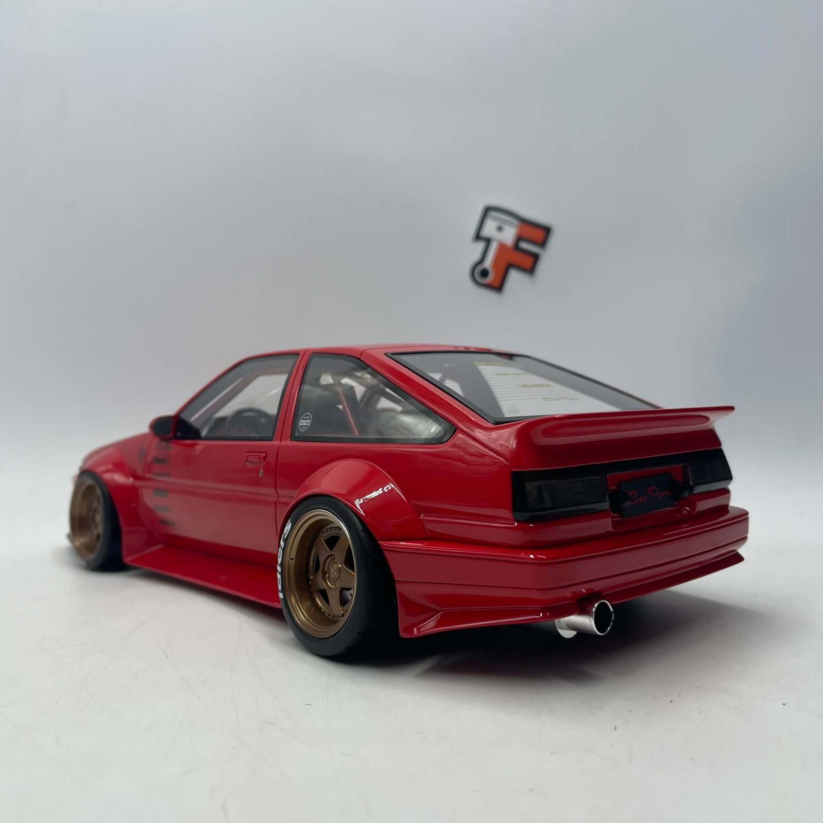 Toyota AE86 Sprinter Trueno Widebody RWB 1986 Red – Image 5