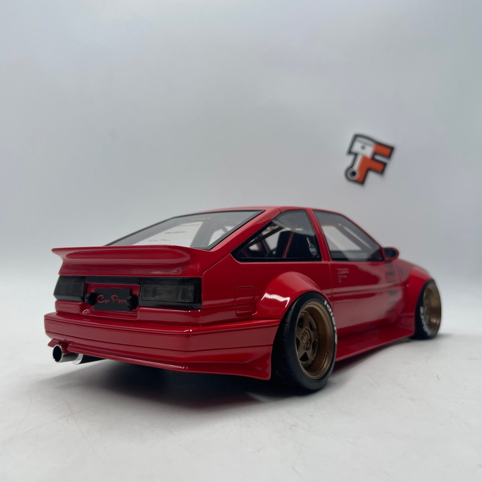 Toyota AE86 Sprinter Trueno Widebody RWB 1986 Red – Image 7