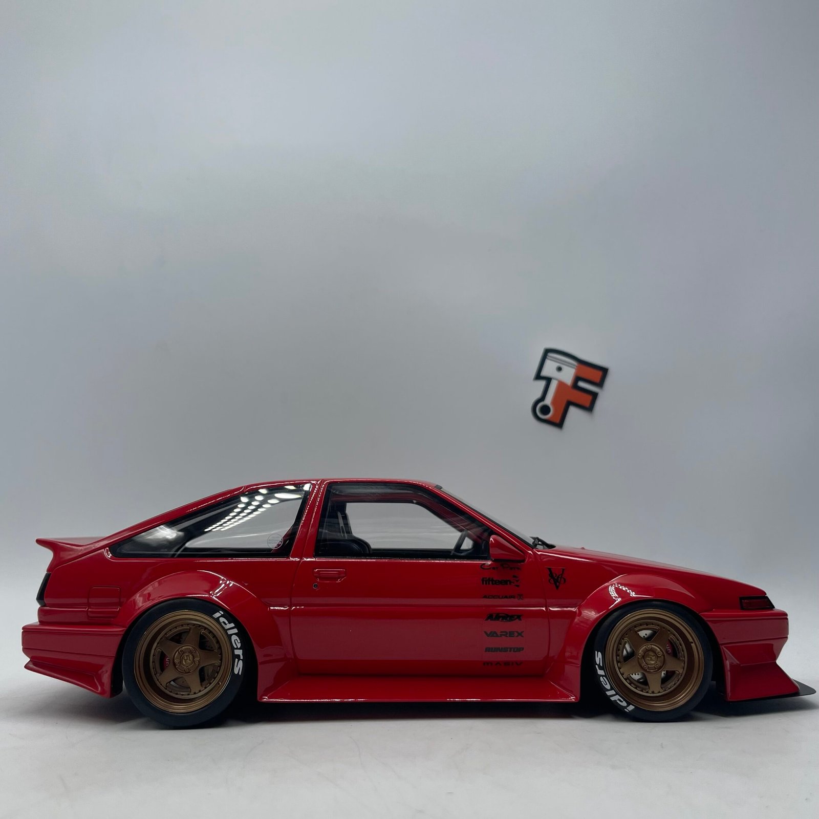 Toyota AE86 Sprinter Trueno Widebody RWB 1986 Red – Image 8