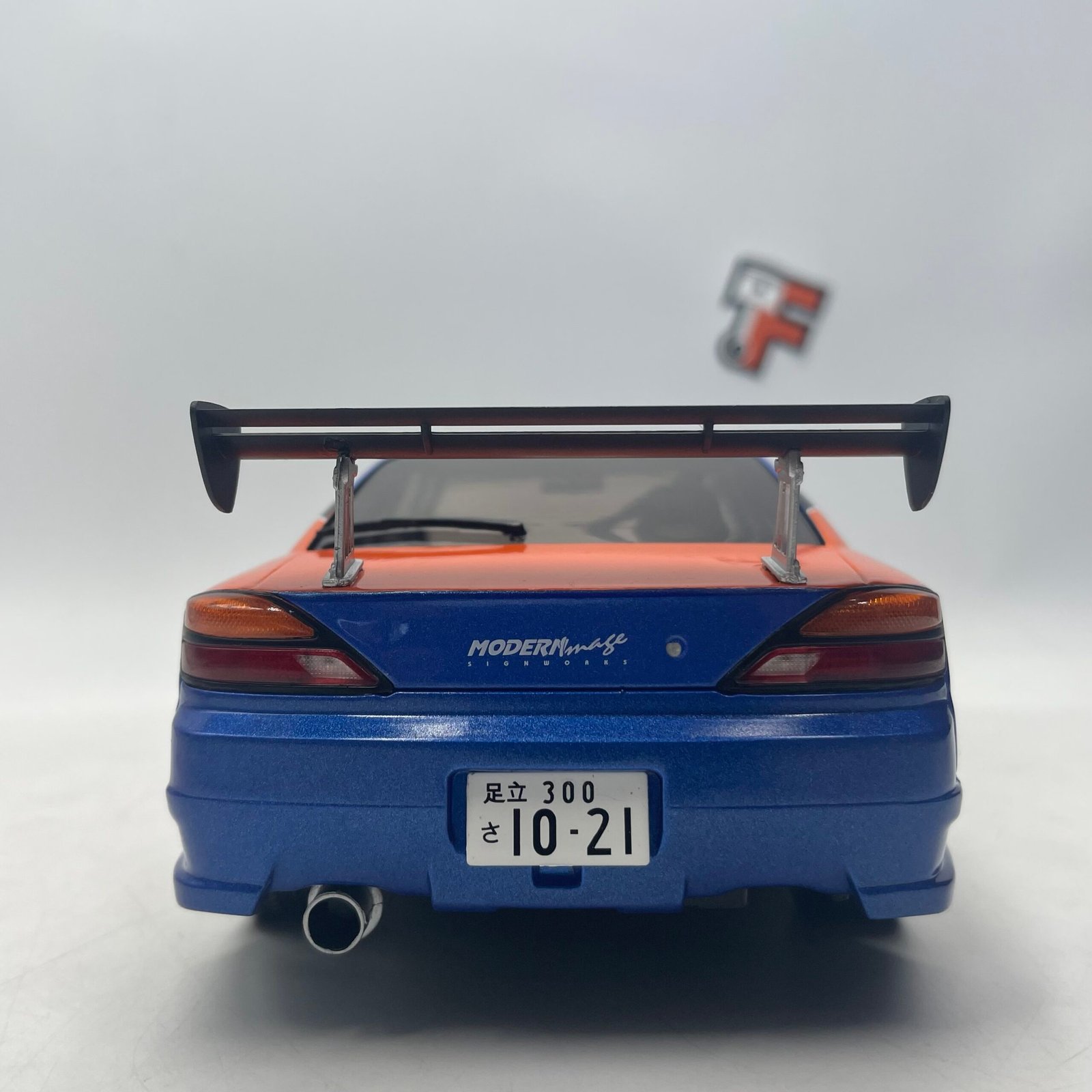 Nissan Silvia S15 Spec-S "Fast and Furious Mona Lisa" Tokyo 6 Blue Orange 1/18 – Image 6